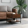 Image de vidaXL Table basse chÃªne marron 50x50x50 cm bois d'ingÃ©nierie