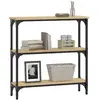 Image de Consoles VidaXL  Table console  Bois d'ingénierie Marron 75x22,5x75 cm P31600177