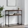 Image de Vidaxl Table Console chÃªne Marron 75x35,5x75 Cm Bois D'ingÃ©nierie