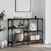 Image de Vidaxl Table Console chÃªne Marron 102x29x75 Cm Bois D'ingÃ©nierie