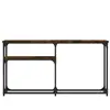 Image de Consoles VidaXL  Table console  Bois d'ingénierie Marron 145x22,5x75 cm P31599706