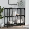 Image de Vidaxl Table Console Noir 102x35x90 Cm Bois D'ingÃ©nierie