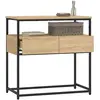 Image de Consoles VidaXL  Table console  chêne sonoma 75x40x75 cm bois d'ingénierie P31599887