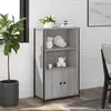 Image de vidaXL Buffet haut sonoma gris 62x32x103,5 cm bois d'ingÃ©nierie