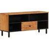 Image de vidaXL Meuble TV 100x33x46 cm bois d'acacia solide