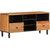 Image de vidaXL Meuble TV 100x33x46 cm bois d'acacia solide