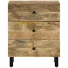 Image de vidaXL Table de chevet 50x33x60 cm bois de manguier massif