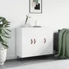 Image de vidaXL Buffet blanc 90x34x80 cm bois d'ingÃ©nierie