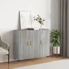 Image de vidaXL Buffet sonoma gris 90x34x80 cm bois d'ingÃ©nierie
