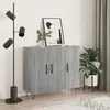 Image de vidaXL Buffet sonoma gris 90x34x80 cm bois d'ingÃ©nierie