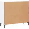 Image de vidaXL Buffet blanc 90x34x80 cm bois d'ingÃ©nierie