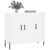 Image de vidaXL Buffet blanc 90x34x80 cm bois d'ingÃ©nierie