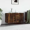 Image de vidaXL Buffet chÃªne fumÃ© 100x36x60 cm bois d'ingÃ©nierie