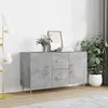 Image de vidaXL Buffet gris bÃ©ton 100x36x60 cm bois d'ingÃ©nierie