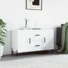 Image de vidaXL Buffet blanc 100x36x60 cm bois d'ingÃ©nierie