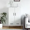Image de vidaXL Buffet haut blanc 69,5x31x115 cm bois d'ingÃ©nierie