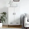 Image de vidaXL Buffet haut blanc 69,5x31x115 cm bois d'ingÃ©nierie