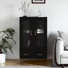 Image de vidaXL Buffet haut noir 69,5x31x115 cm bois d'ingÃ©nierie
