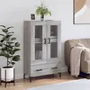 Image de vidaXL Buffet haut sonoma gris 69,5x31x115 cm bois d'ingÃ©nierie
