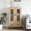 Image de Vidaxl Buffet Haut ChÃªne Sonoma 69,5x31x115 Cm Bois D'ingÃ©nierie