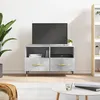 Image de vidaXL Meuble TV Gris bÃ©ton 80x36x50 cm Bois d'ingÃ©nierie