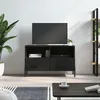 Image de vidaXL Meuble TV Noir 80x36x50 cm Bois d'ingÃ©nierie