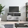 Image de vidaXL Meuble TV Gris bÃ©ton 80x36x50 cm Bois d'ingÃ©nierie