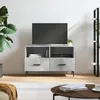 Image de vidaXL Meuble TV Gris bÃ©ton 80x36x50 cm Bois d'ingÃ©nierie