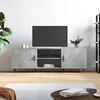 Image de vidaXL Meuble TV gris bÃ©ton 150x30x50 cm bois d'ingÃ©nierie