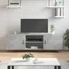 Image de vidaXL Meuble TV gris bÃ©ton 150x30x50 cm bois d'ingÃ©nierie