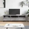 Image de vidaXL Meuble TV gris bÃ©ton 150x30x50 cm bois d'ingÃ©nierie