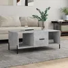 Image de vidaXL Table basse gris bÃ©ton 102x50x40 cm bois d'ingÃ©nierie
