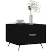 Image de vidaXL Tables basses 2 pcs noir 50x50x40 cm bois d'ingÃ©nierie