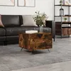Image de vidaXL Table basse ChÃªne fumÃ© 50x50x40 cm Bois d'ingÃ©nierie