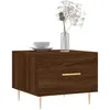 Image de vidaXL Tables basses 2 pcs chÃªne marron 50x50x40 cm bois d'ingÃ©nierie