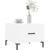 Image de vidaXL Tables basses 2 pcs blanc 50x50x40 cm bois d'ingÃ©nierie