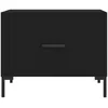 Image de vidaXL Tables basses 2 pcs noir 50x50x40 cm bois d'ingÃ©nierie