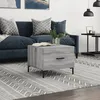 Image de vidaXL Table basse Sonoma gris 50x50x40 cm Bois d'ingÃ©nierie