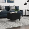 Image de vidaXL Table basse Noir 50x50x40 cm Bois d'ingÃ©nierie