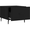 Image de vidaXL Tables basses 2 pcs noir 50x50x40 cm bois d'ingÃ©nierie