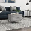 Image de vidaXL Table basse Sonoma gris 50x50x40 cm Bois d'ingÃ©nierie