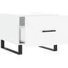 Image de vidaXL Tables basses 2 pcs blanc brillant 50x50x40cm bois d'ingÃ©nierie