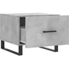 Image de vidaXL Tables basses 2 pcs gris bÃ©ton 50x50x40 cm bois d'ingÃ©nierie