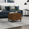 Image de vidaXL Table basse ChÃªne marron 50x50x40 cm Bois d'ingÃ©nierie