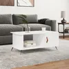 Image de vidaXL Table basse blanc 90x50x40 cm bois d'ingÃ©nierie