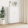 Image de vidaXL Buffet haut blanc 69,5x31x115 cm bois d'ingÃ©nierie