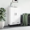 Image de vidaXL Buffet haut blanc 69,5x31x115 cm bois d'ingÃ©nierie