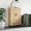 Image de Vidaxl Buffet Haut ChÃªne Sonoma 69,5x31x115 Cm Bois D'ingÃ©nierie