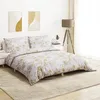 Image de Vidaxl Ensemble De Housse De Couette Blanc Et Marron 200x200 Cm Coton