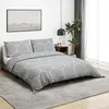 Image de Vidaxl Ensemble De Housse De Couette Gris 200x200 Cm Coton